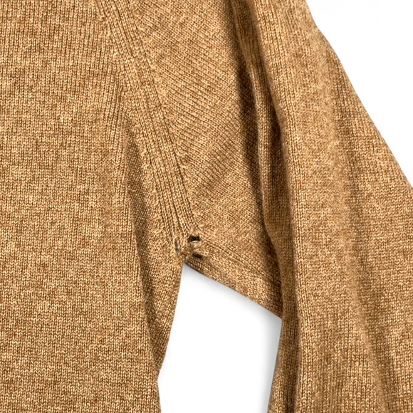 Vintage LL Bean Sweater Adult 2XL Brown Cardigan Lambswool Knit Pockets Y2K - Picture 7 of 11